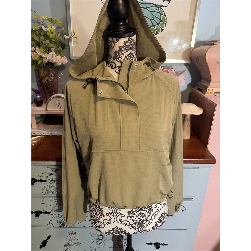 Athleta Boundless Crop Popover Hoodie Top XS.